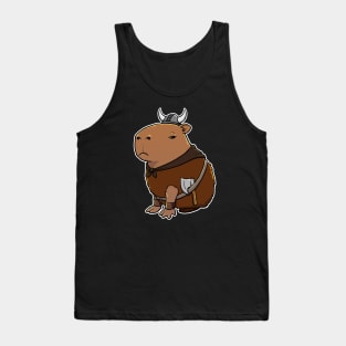 Capybara Viking Costume Tank Top